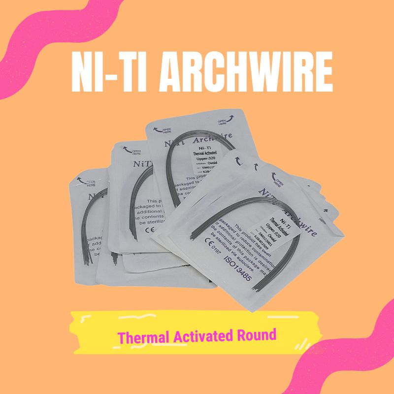 Ortho Wire Ni-Ti Thermal Activated Round (10 pcs/pack) Ortho Wire Ni-Ti Thermal Activated Round (10 pcs/pack)